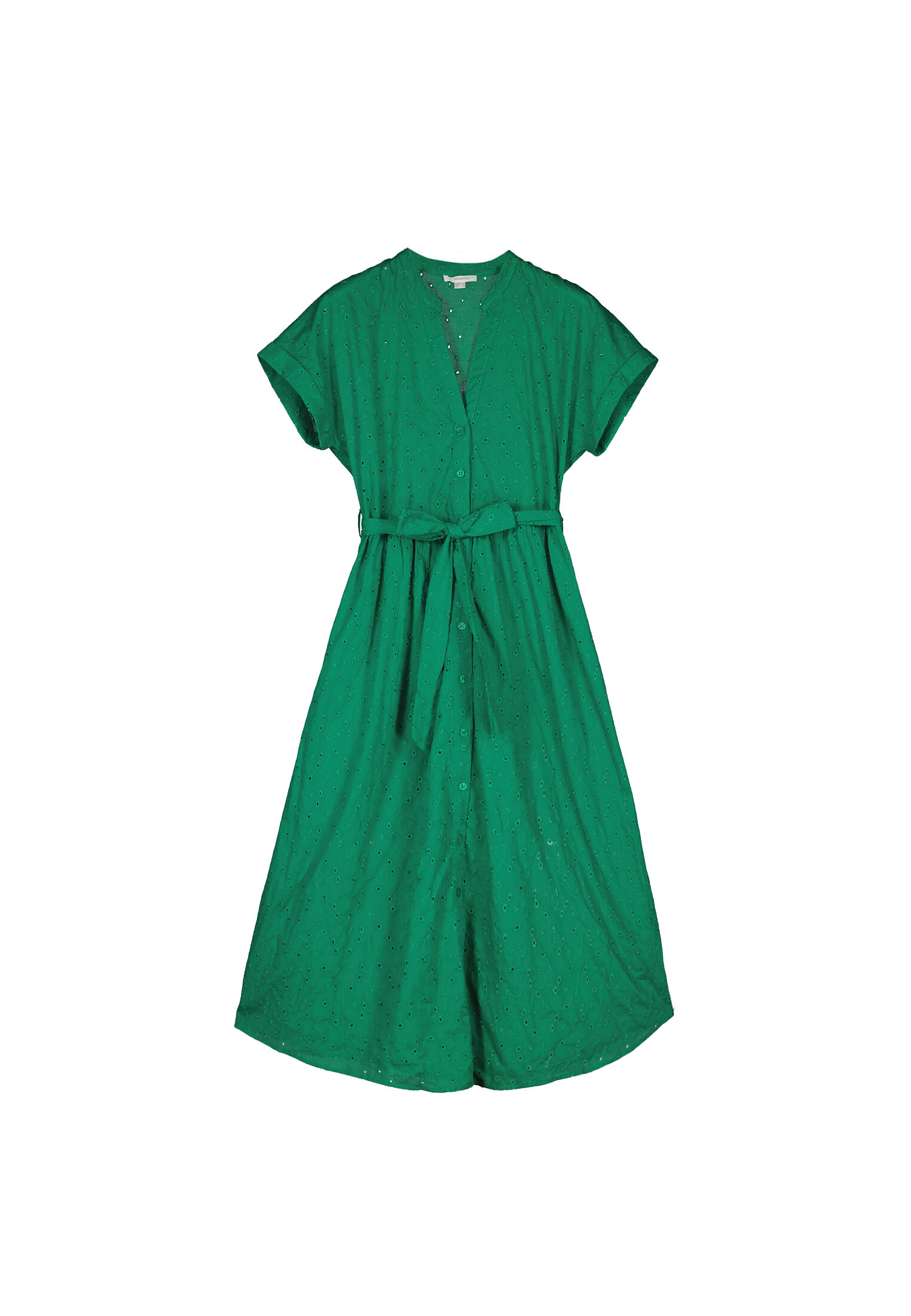 Springfield Vestido Midi Camisero Shiffly verde
