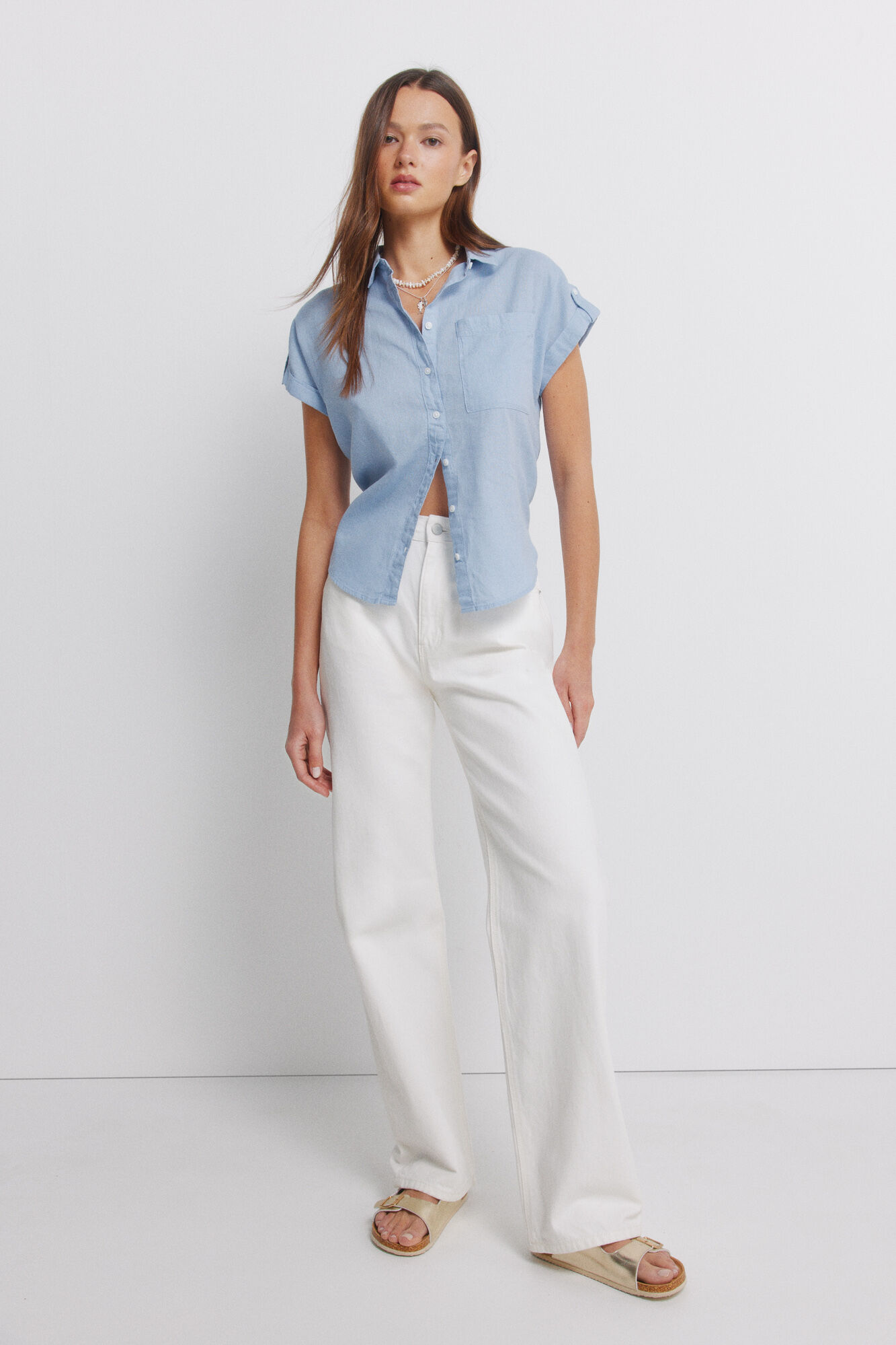 Springfield Camisa de manga corta de algod&oacute;n