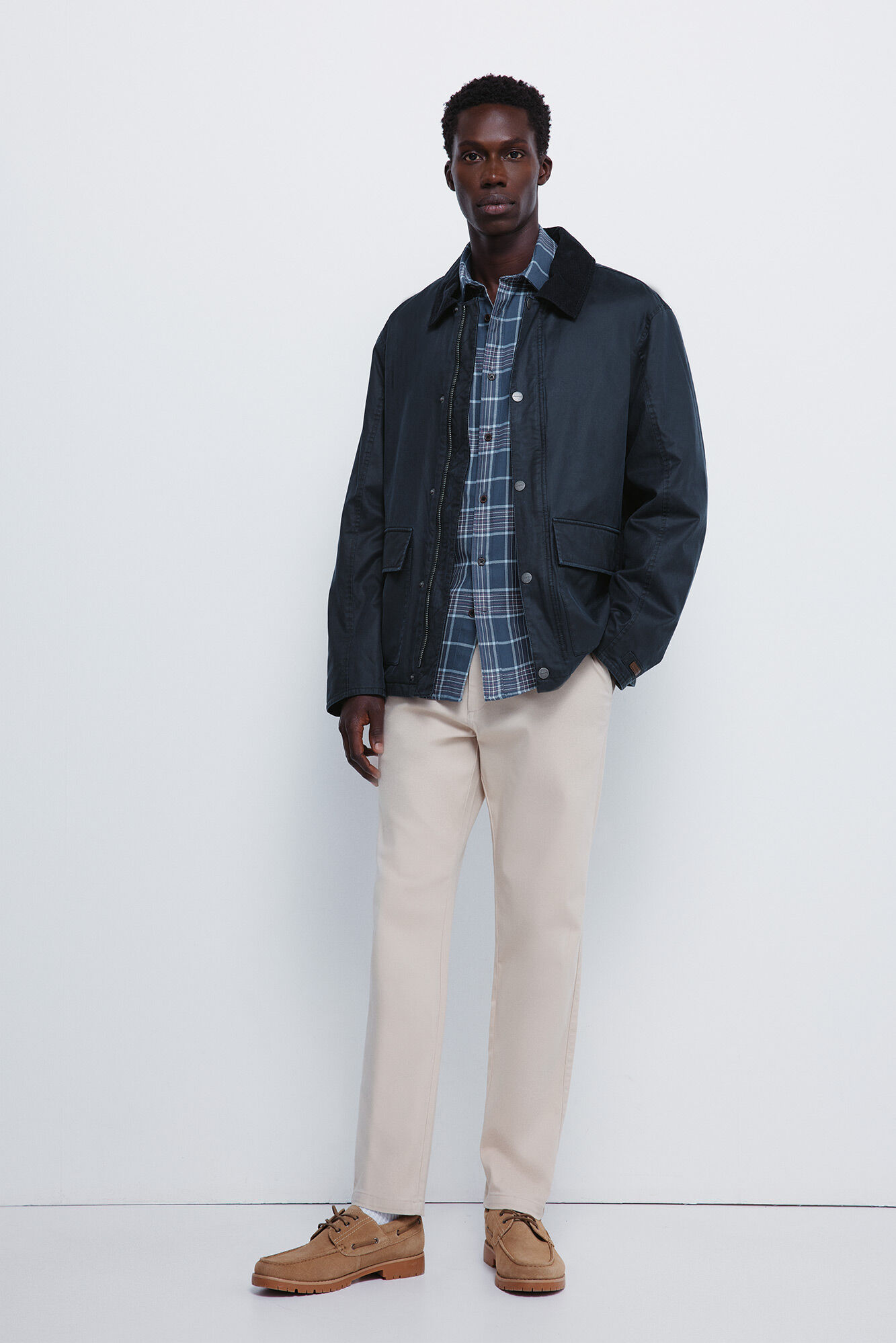 Springfield Pantalones chinos dobby de corte c&oacute;modo