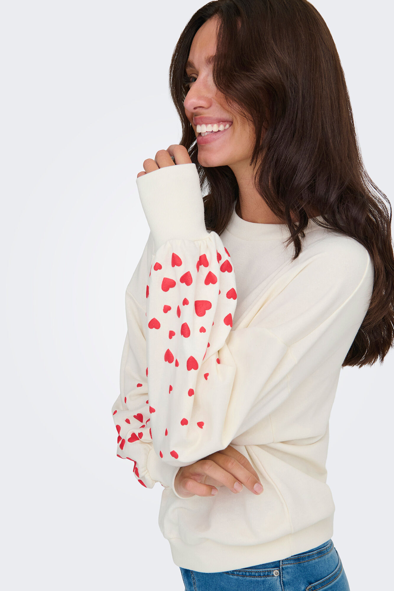 Only Sudadera de cuello redondo