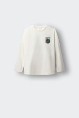 Springfield Kids Playera manga larga Jap&oacute;n Bici ni&ntilde;o marfil