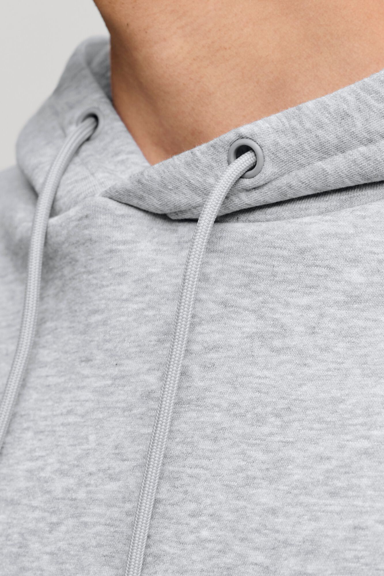 Jack & Jones Sudadera b&aacute;sica con capucha gris