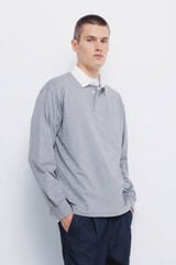 Springfield Rugby liso melange gris