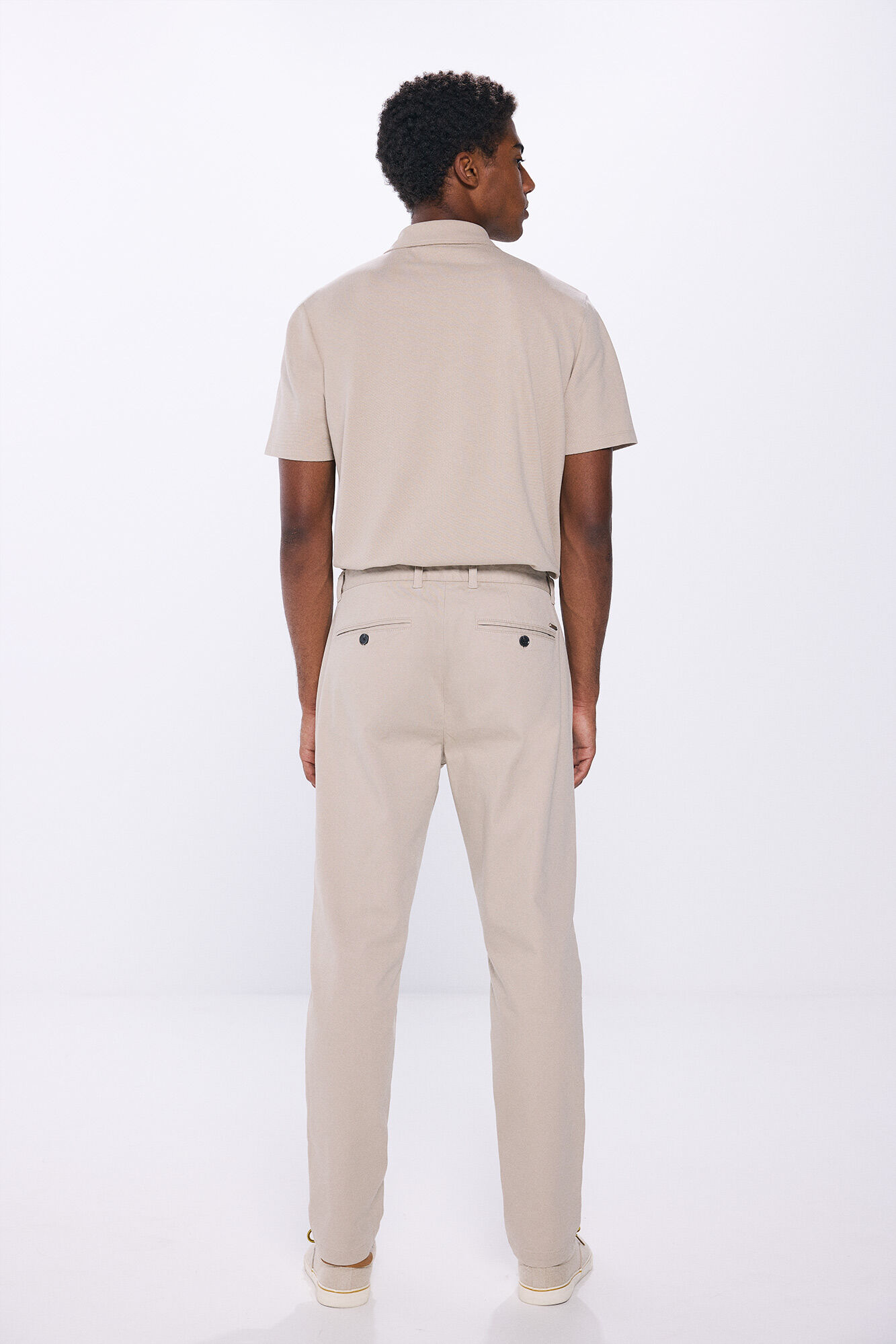 Springfield Pantal&oacute;n chino vestir comfort slim fit caf&eacute;