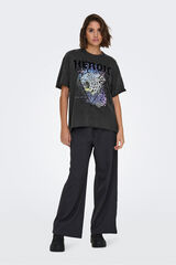 Springfield Playera oversized de manga corta negro