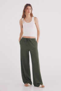 Springfield Pantalón jogger estructura kaki