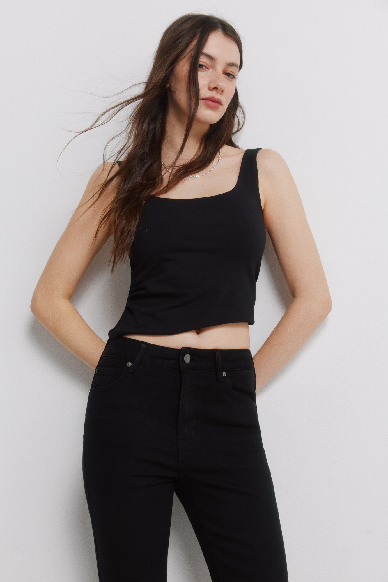 Springfield Jeans skinny negro