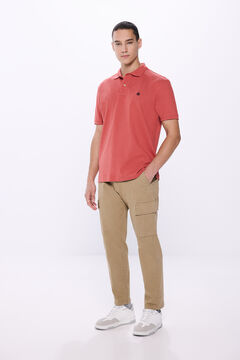 Springfield Polo piqué basico regular fit coral