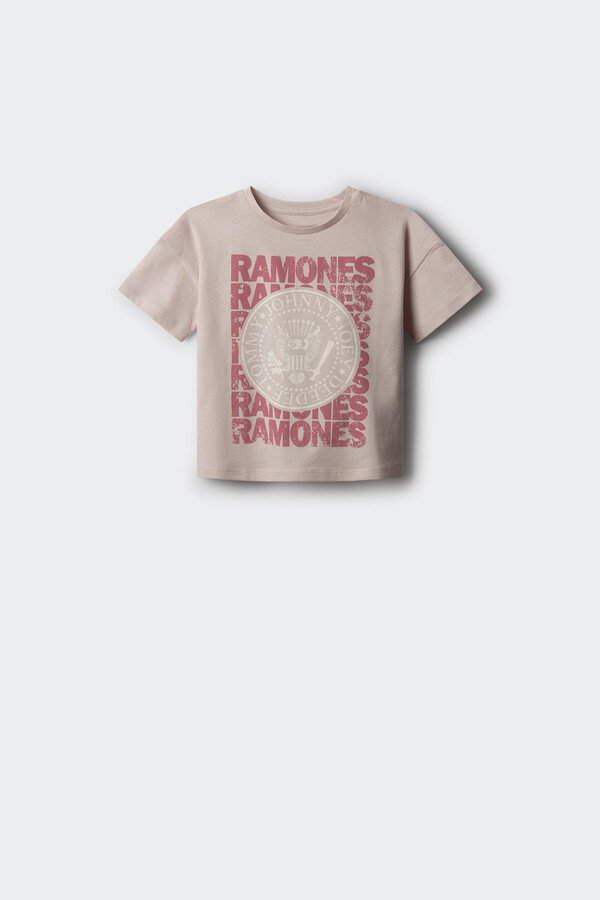 Springfield Kids Playera Ramones niña rosa