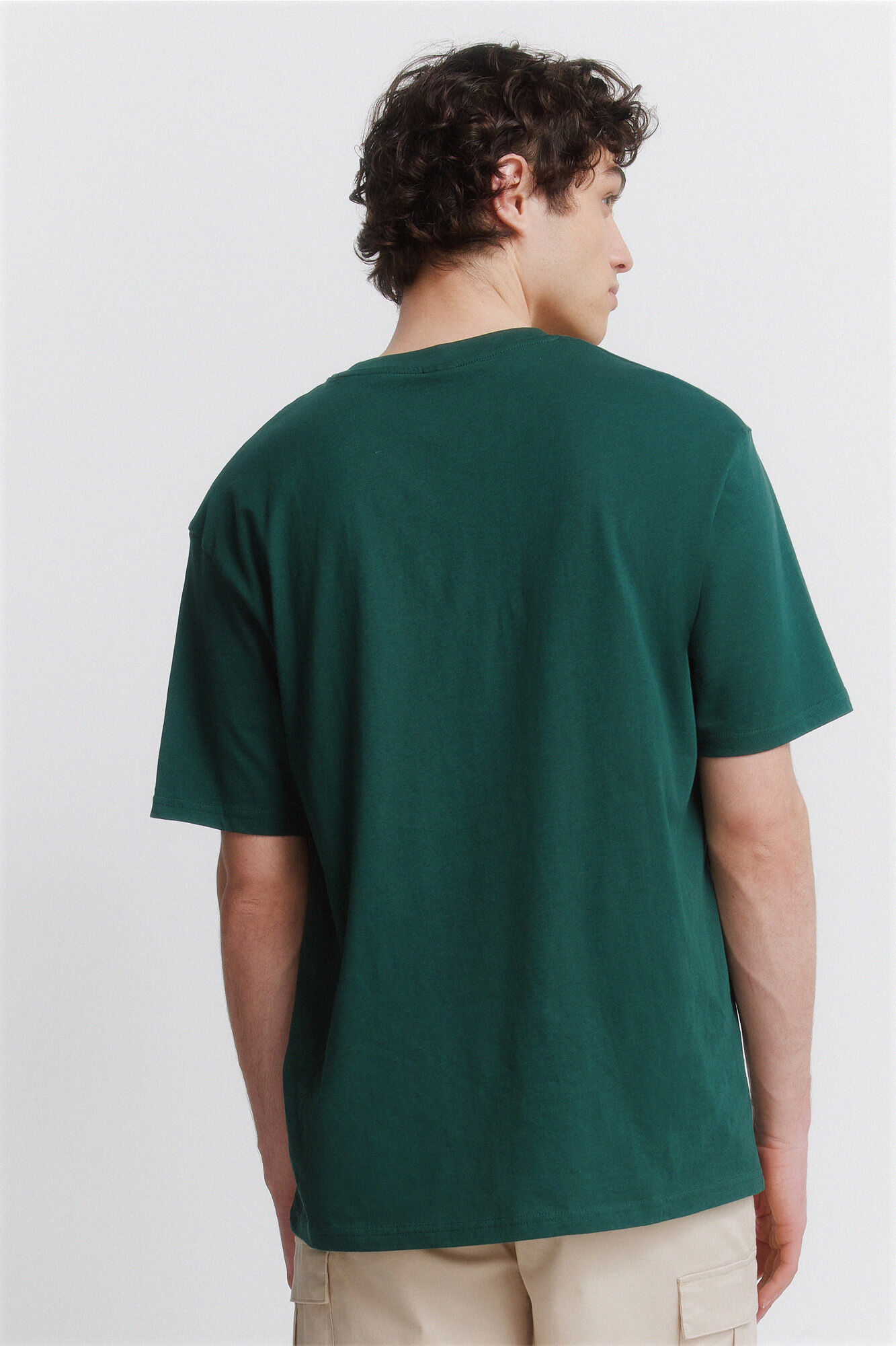 Springfield Camiseta b&aacute;sica logo Springfield verde