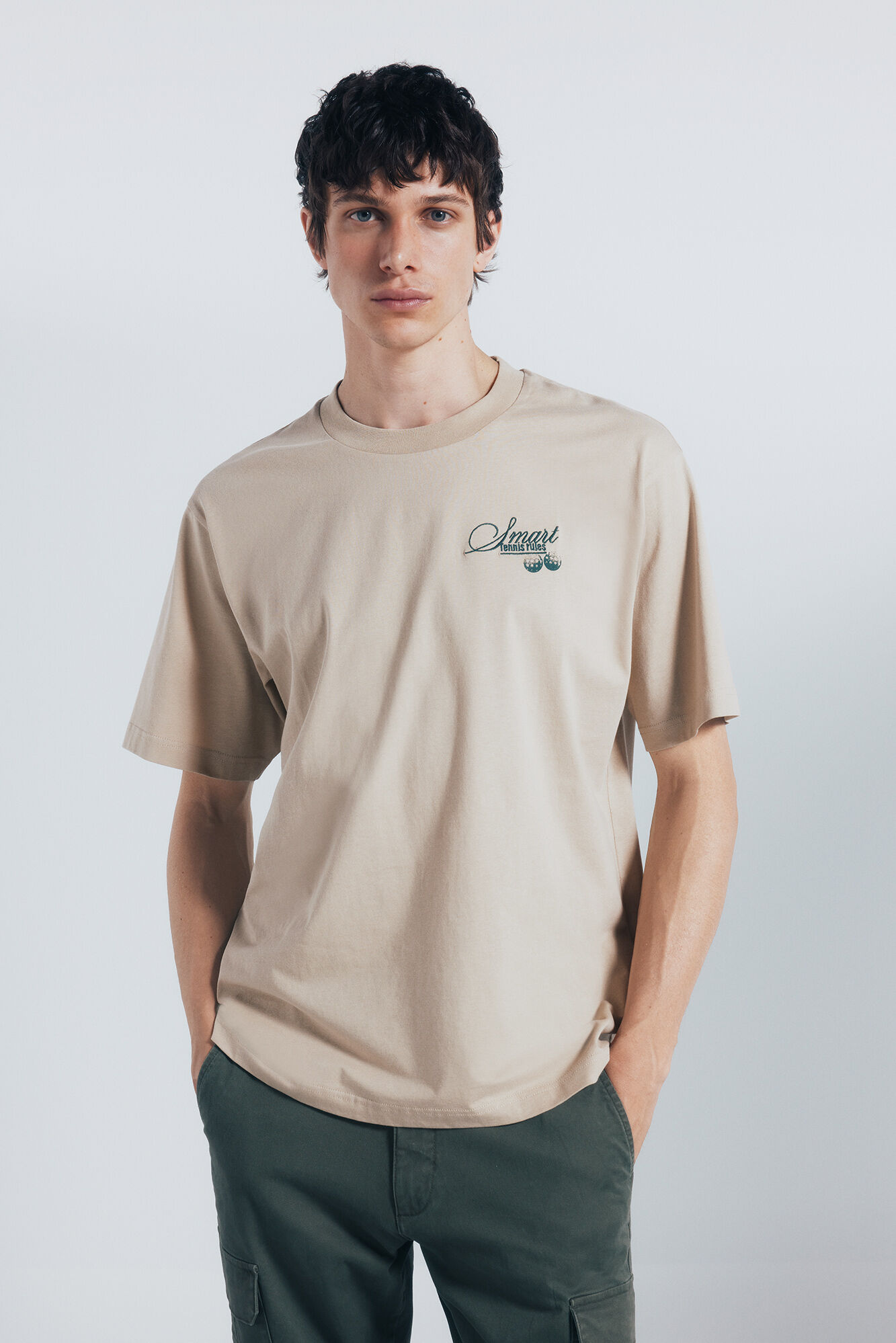 Springfield Camisa smart tennis beige