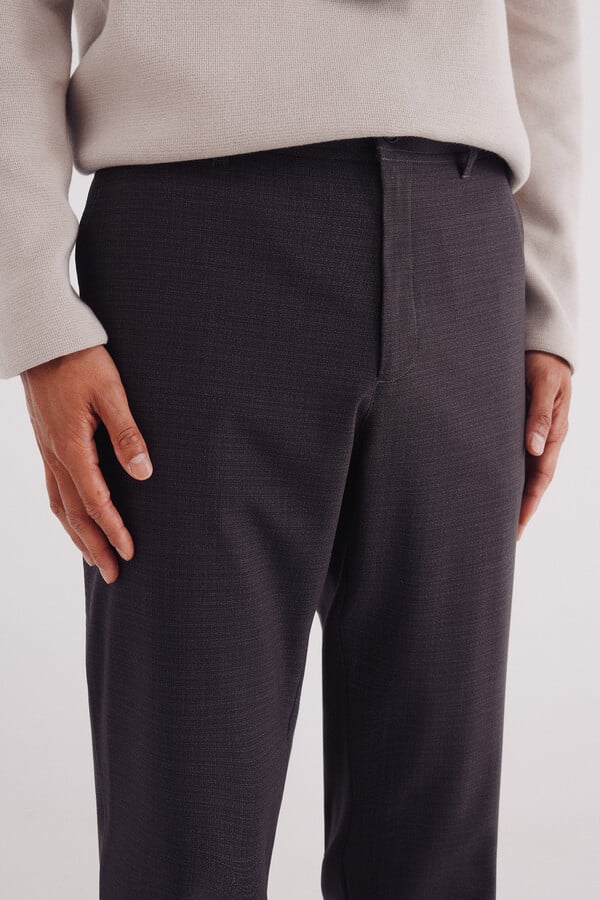Springfield Pantalón chino jogger estructura estampado