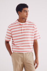 Springfield Polo rústico rayas horizontales regular fit rojo