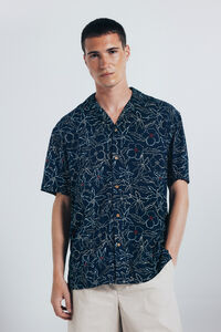 Springfield Camisa manga corta viscosa estampado