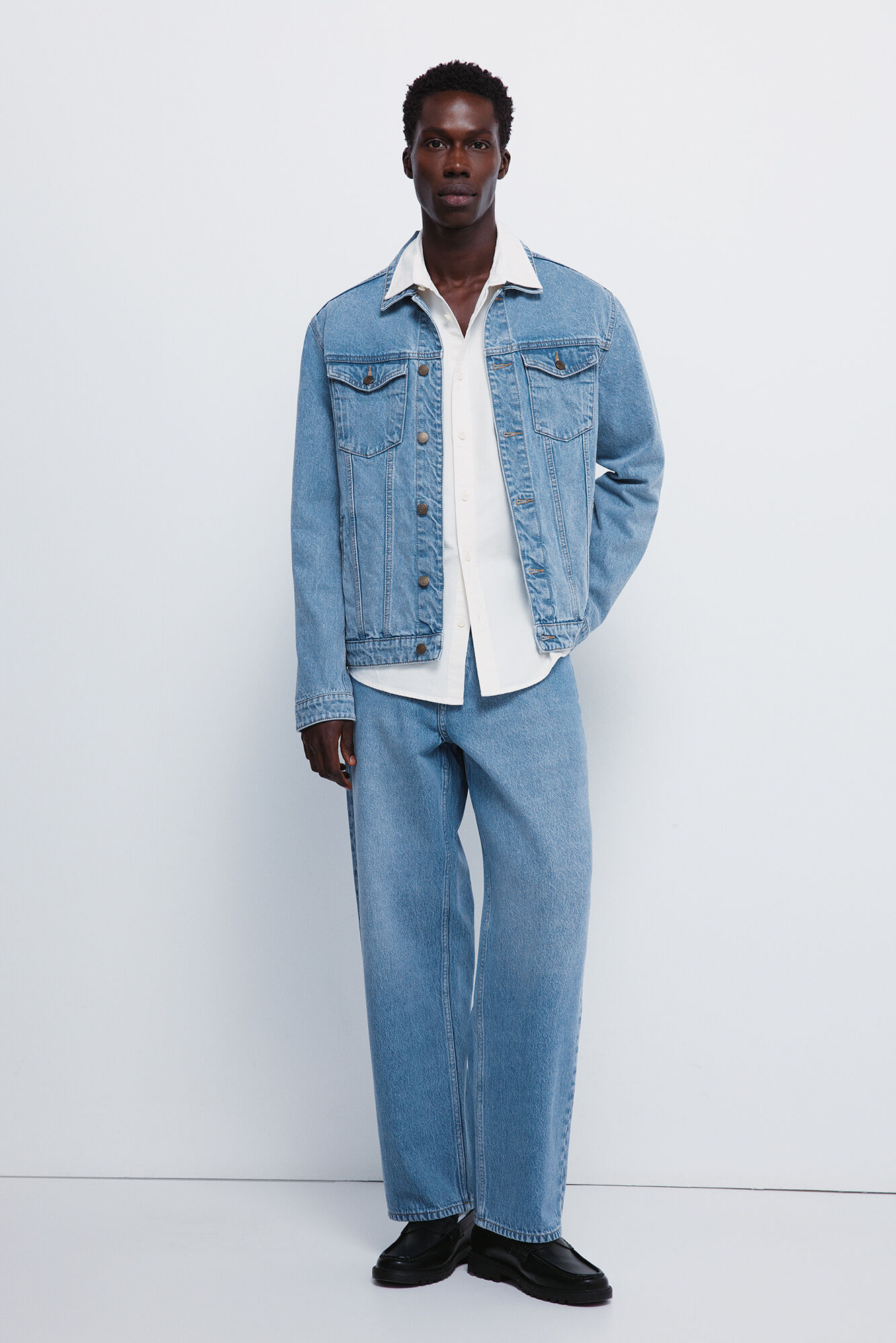 Springfield Jeans wide leg lavado medio