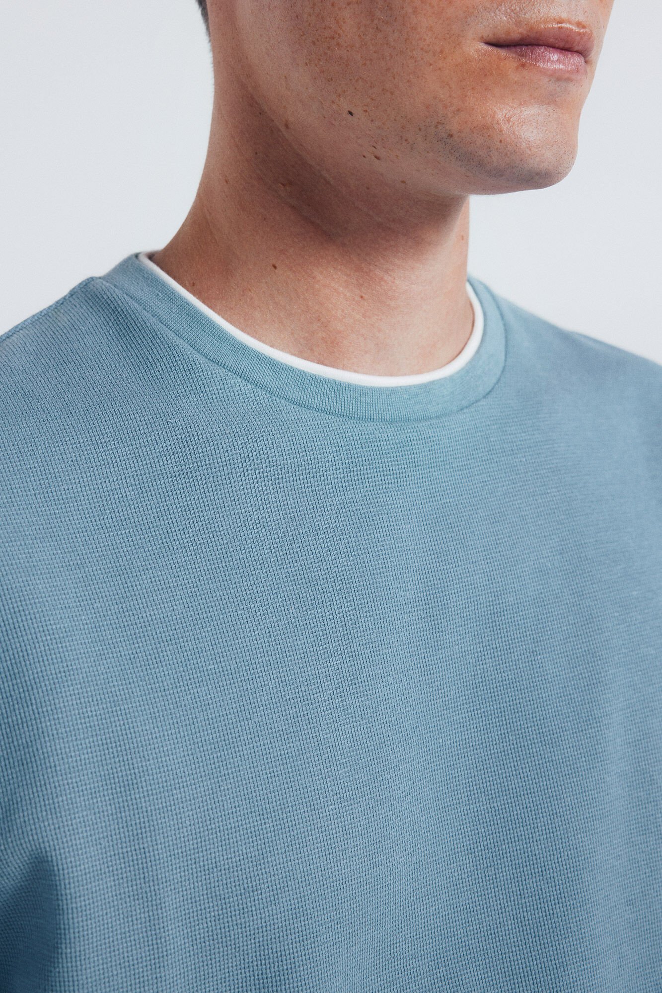 Springfield Camiseta doble mini waffle