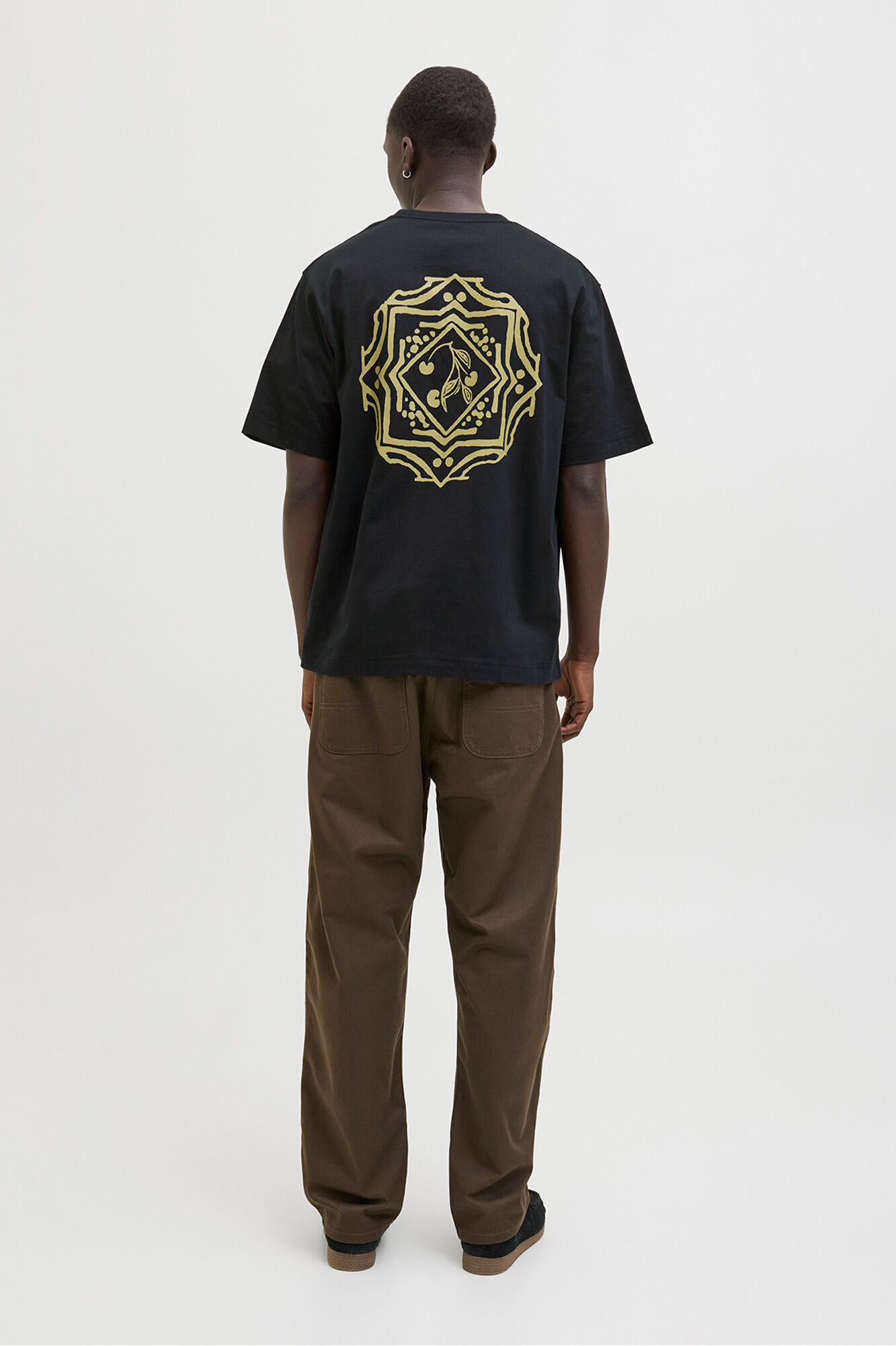 Jack & Jones Camiseta back print negro