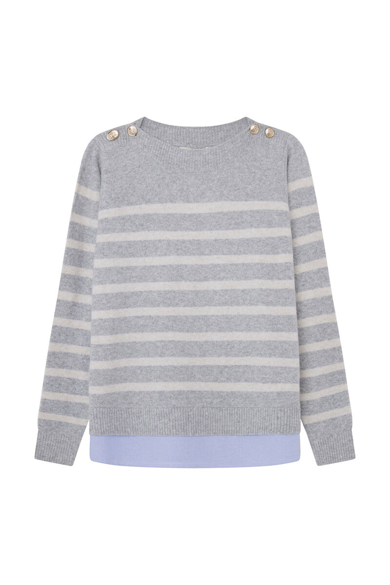 Sueter bimateria cuello ojal Sueteres y cardigans de mujer Springfield MX