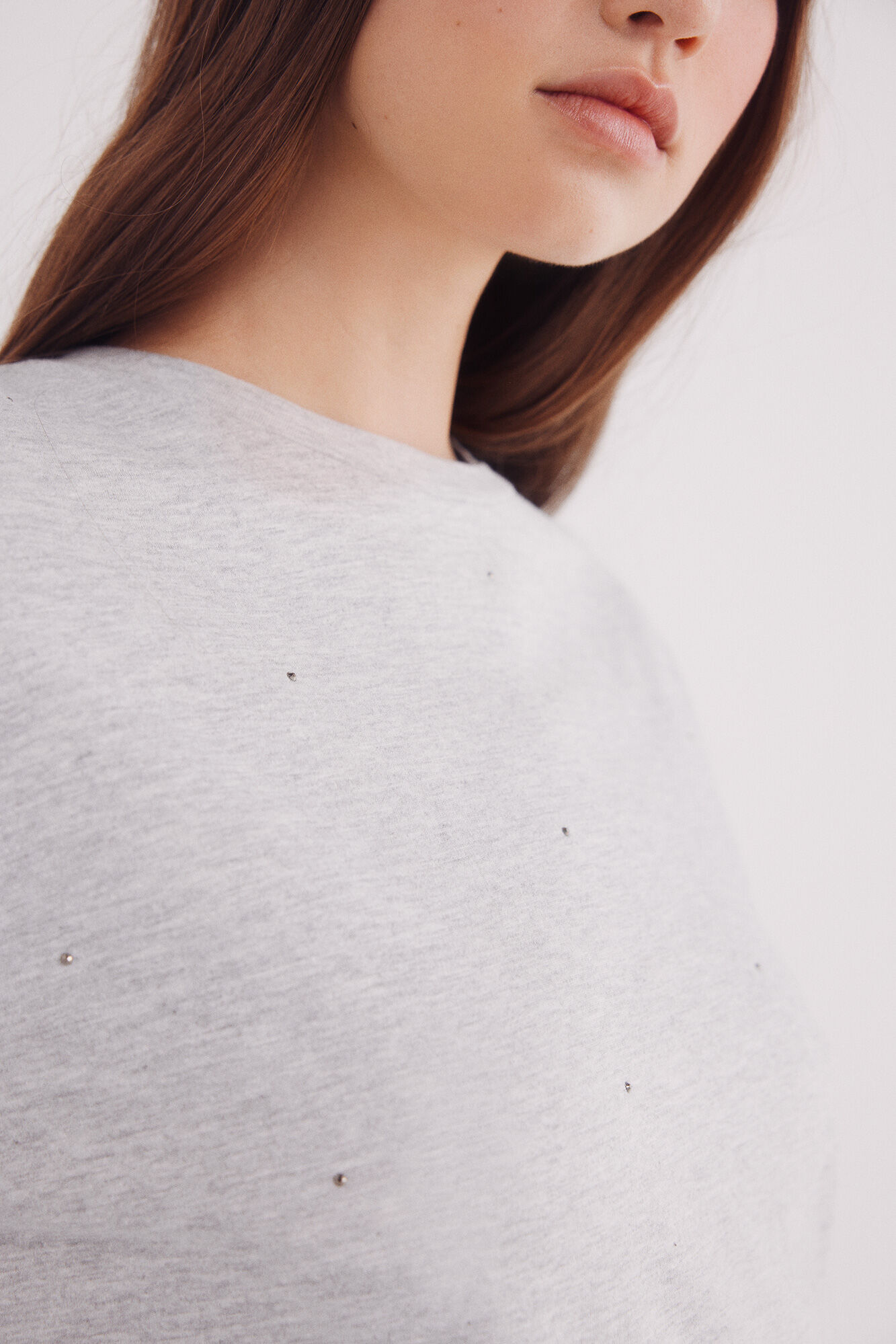 Springfield Playera tachuelas gris