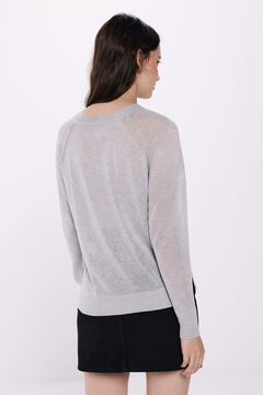 Springfield Suéter viscosa lurex gris