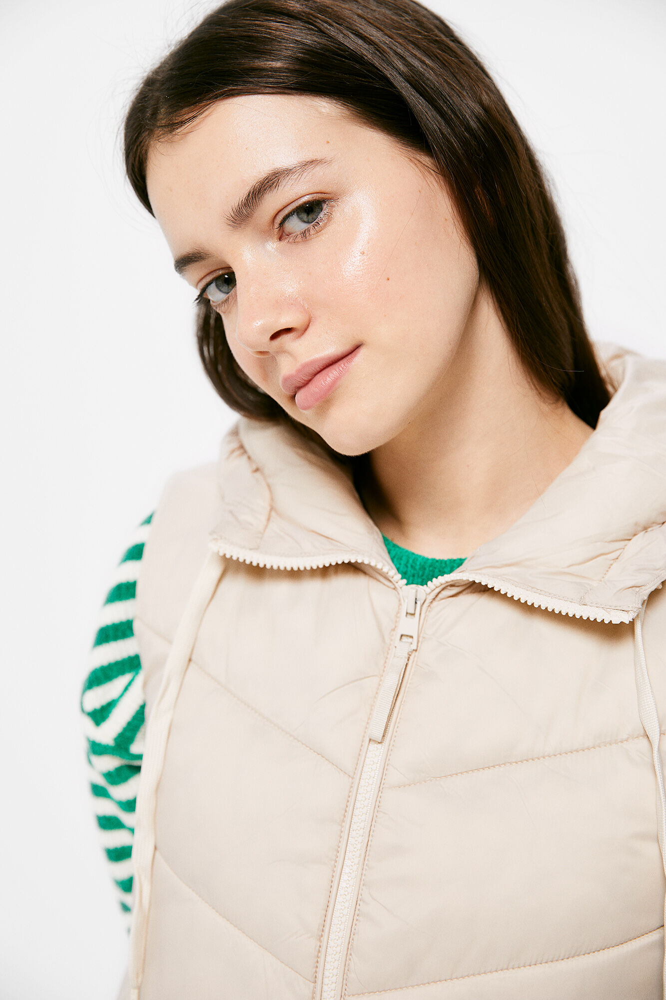 Springfield Chaleco Acolchado Repelente al Agua beige