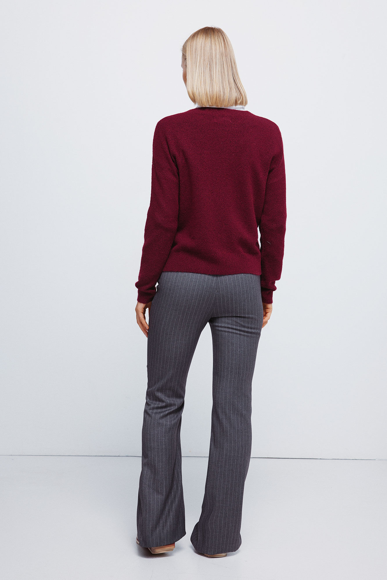 Springfield Pantalones rayas de rayas gris