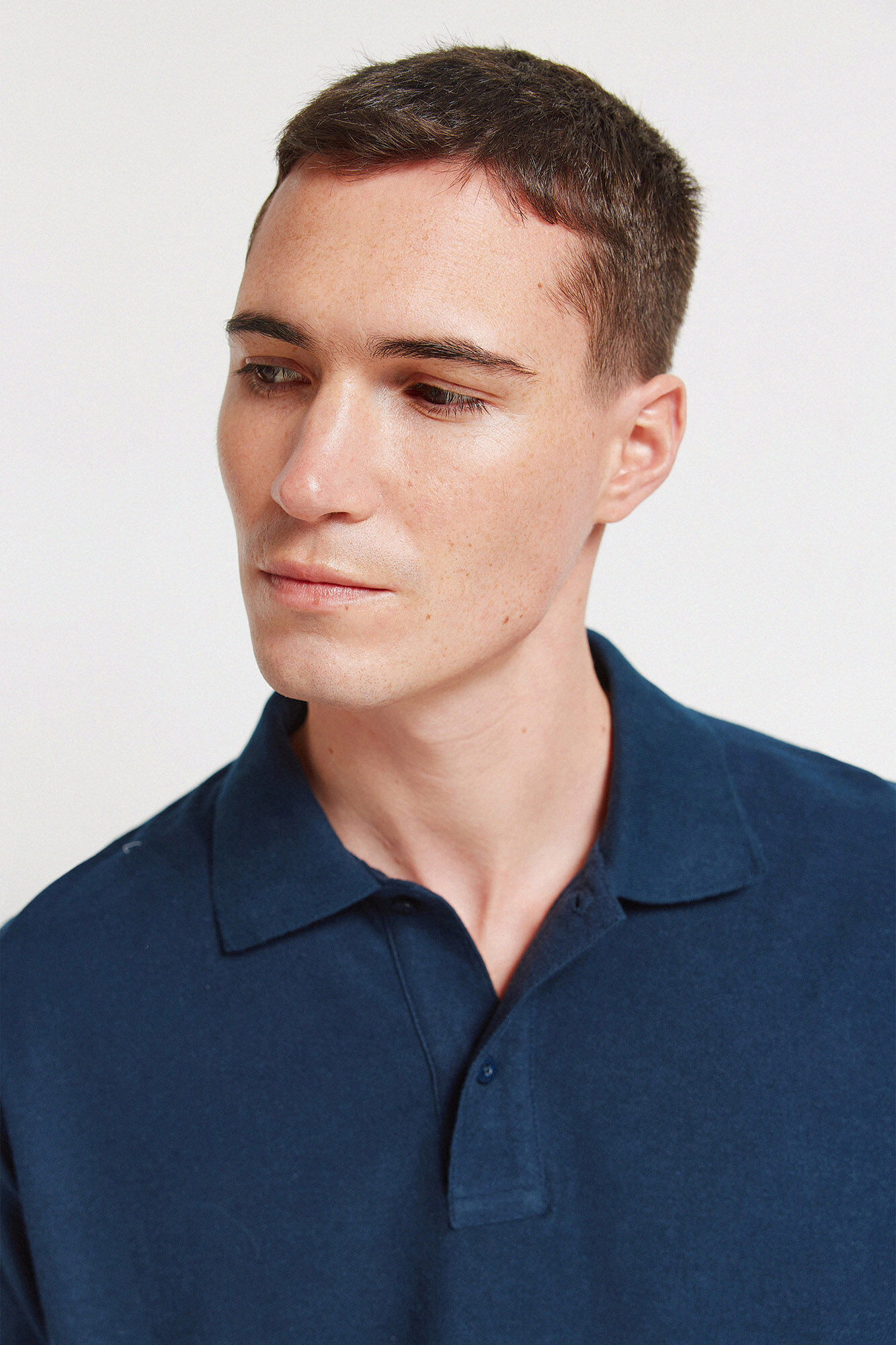 Springfield Polo estructura boxy fit azulado