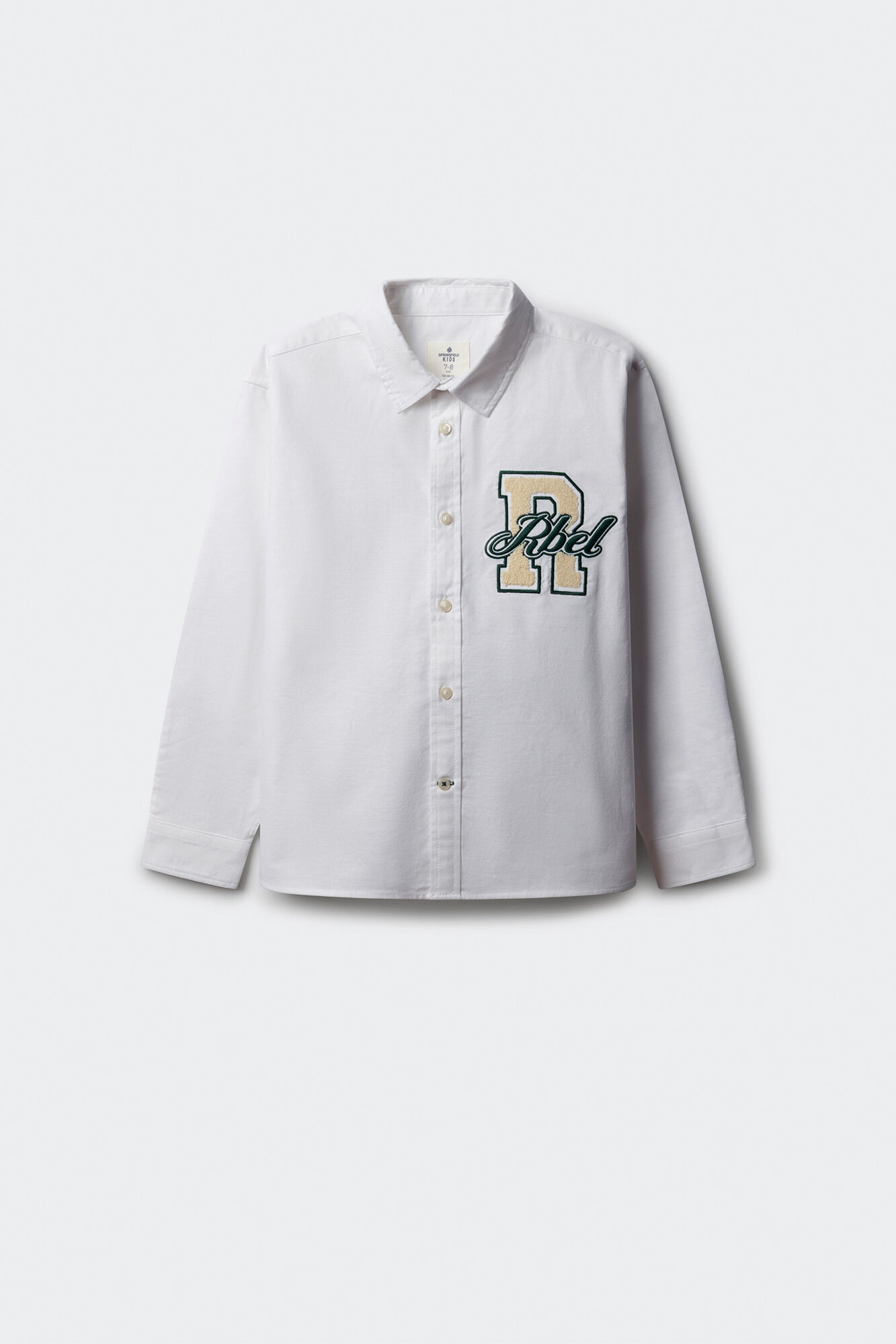 Springfield Kids Camisa oxford patch ni&ntilde;o