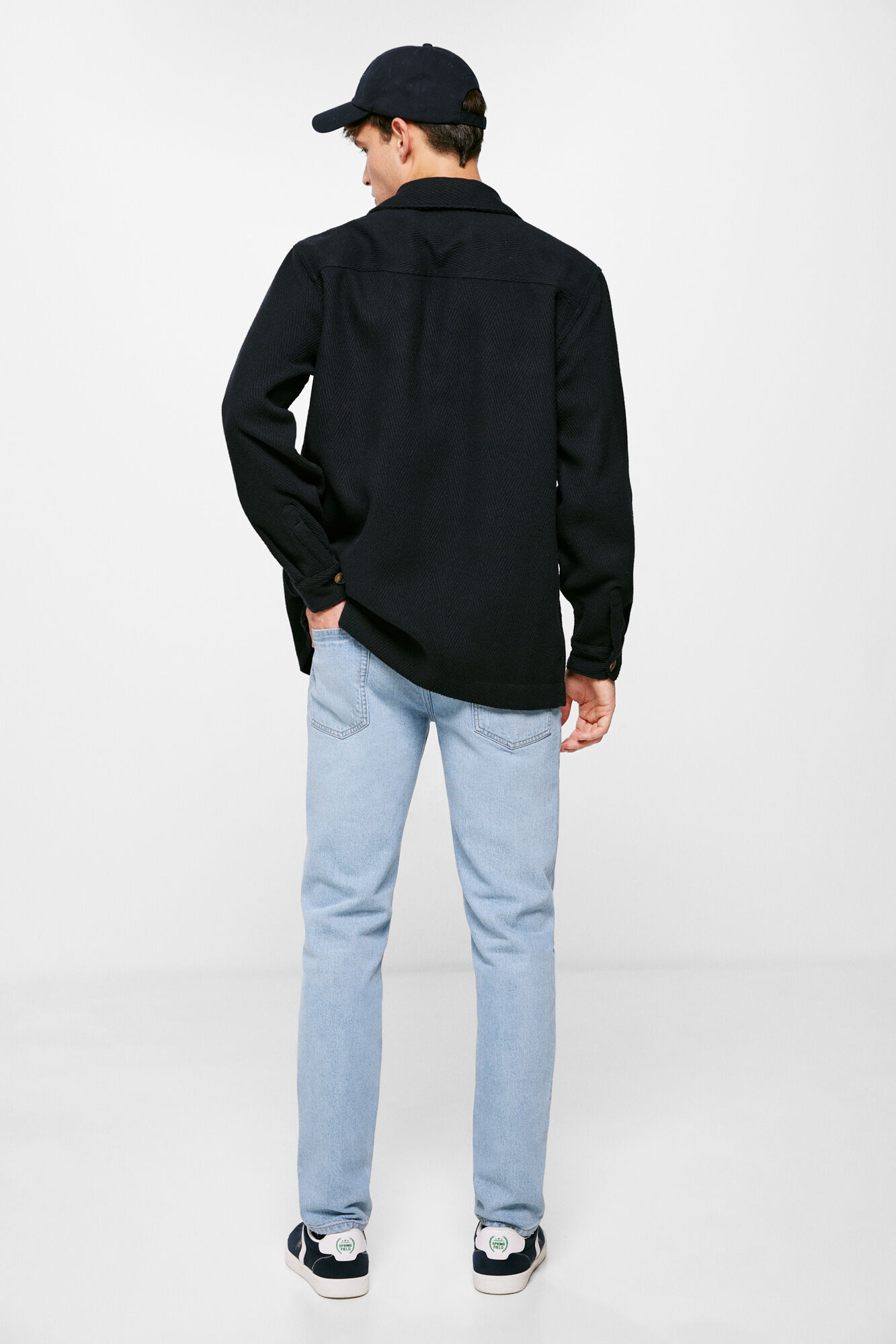 Springfield Jeans slim lavado claro azul indigo