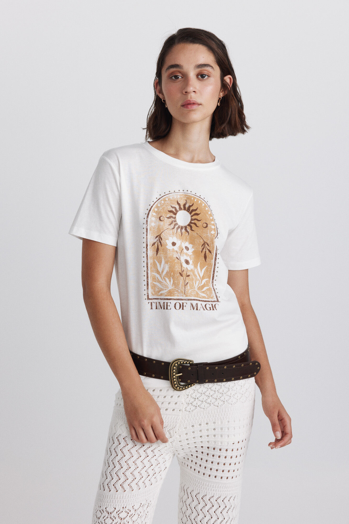 Springfield Playera de algod&oacute;n con estampado
