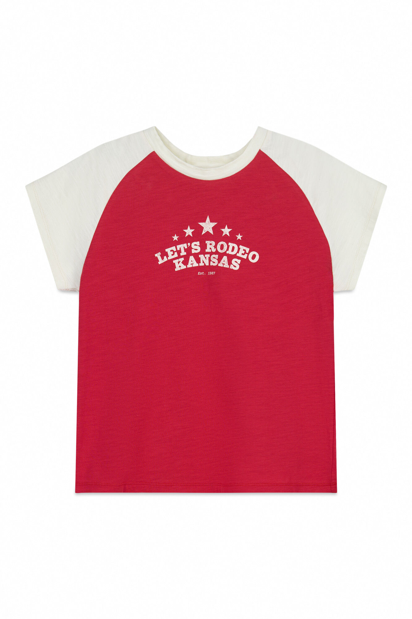 Springfield Playera de algod&oacute;n "rodeo" rojo
