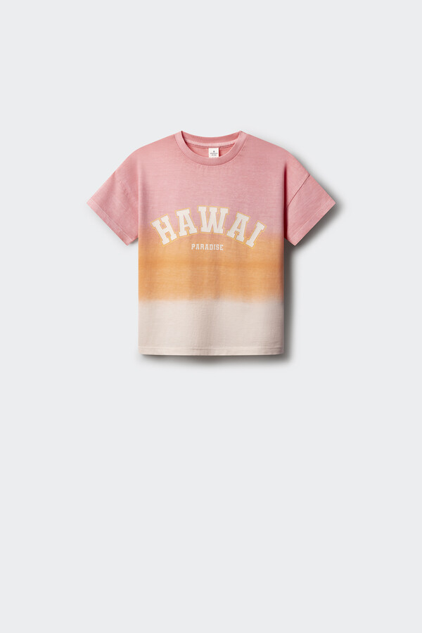 Springfield Kids Playera dip dye niña naranja