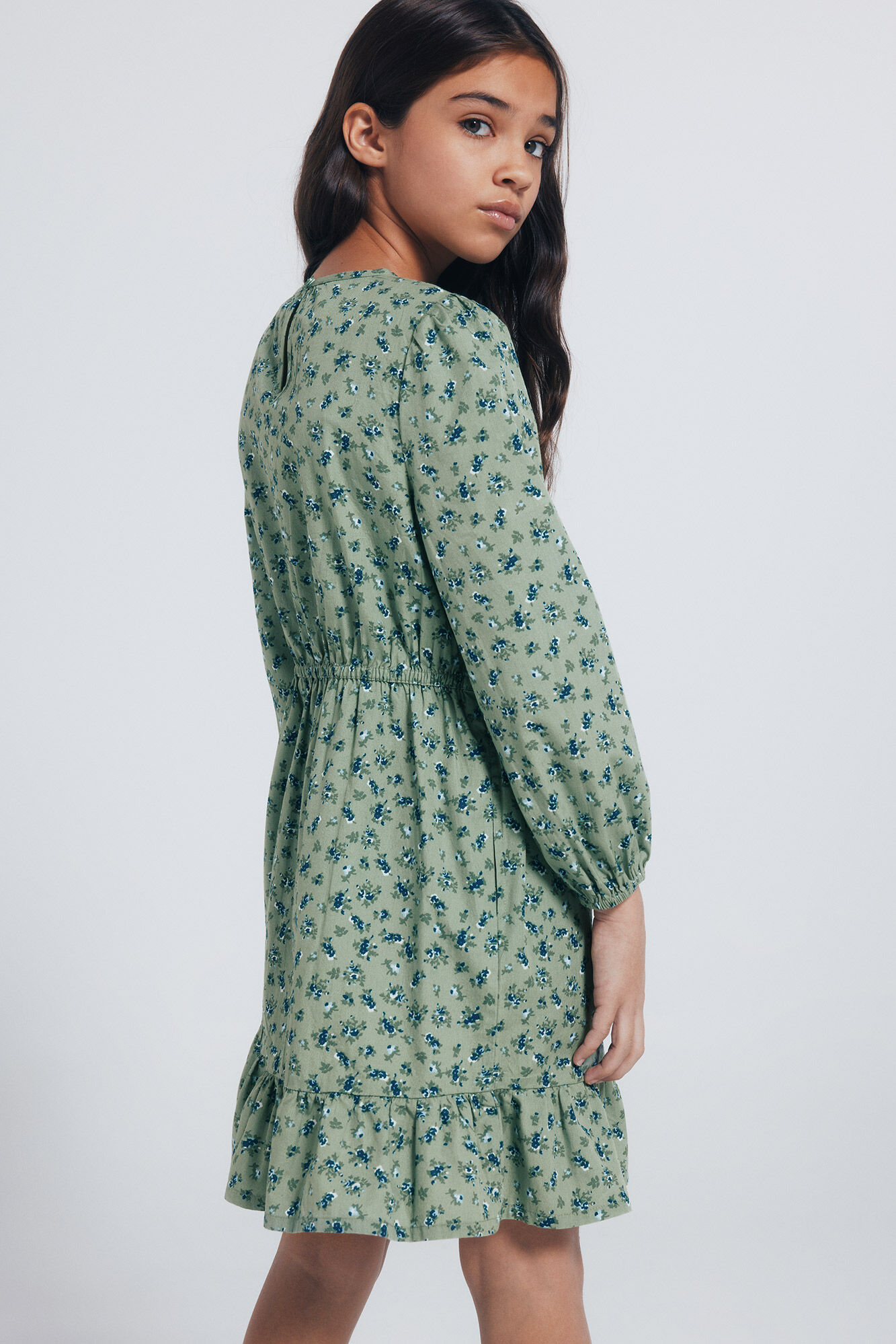 Springfield Kids Vestido flores ni&ntilde;a verde