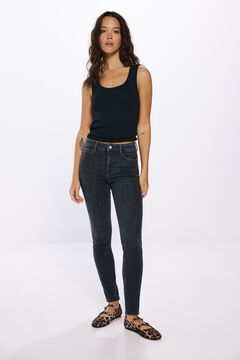 Springfield Jeans slim cropped gris