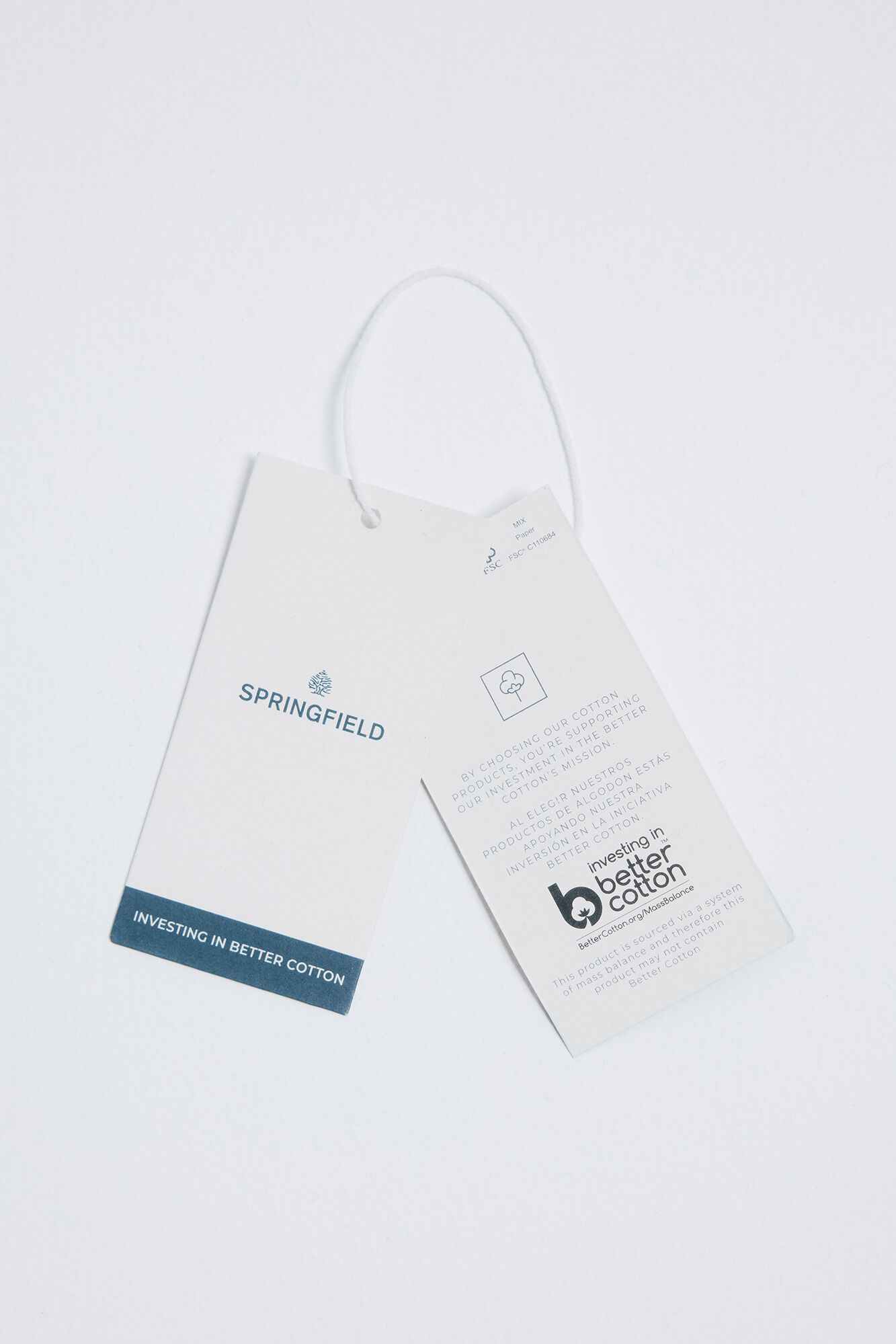 Springfield Su&eacute;ter tejido pointelle blanco