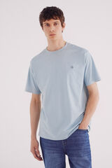 Springfield Camiseta básica cuello redondo azul