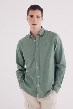Springfield Camisa lino verde