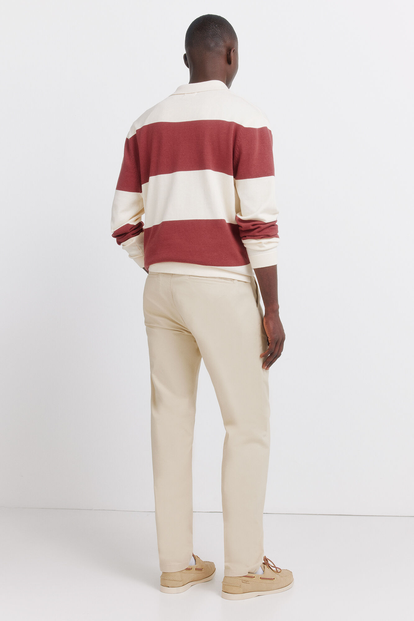 Springfield Pantal&oacute;n chino slim fit de estructura comfort beige