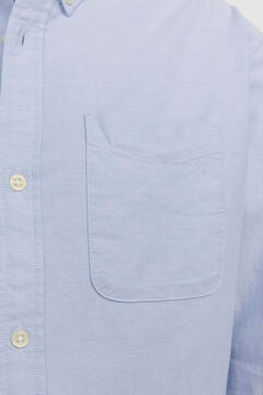 Springfield Camisa oxford confort fit azul mezcla
