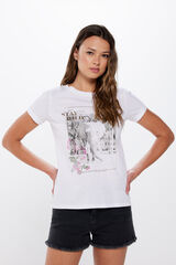 Springfield Playera "Stay wild" natural