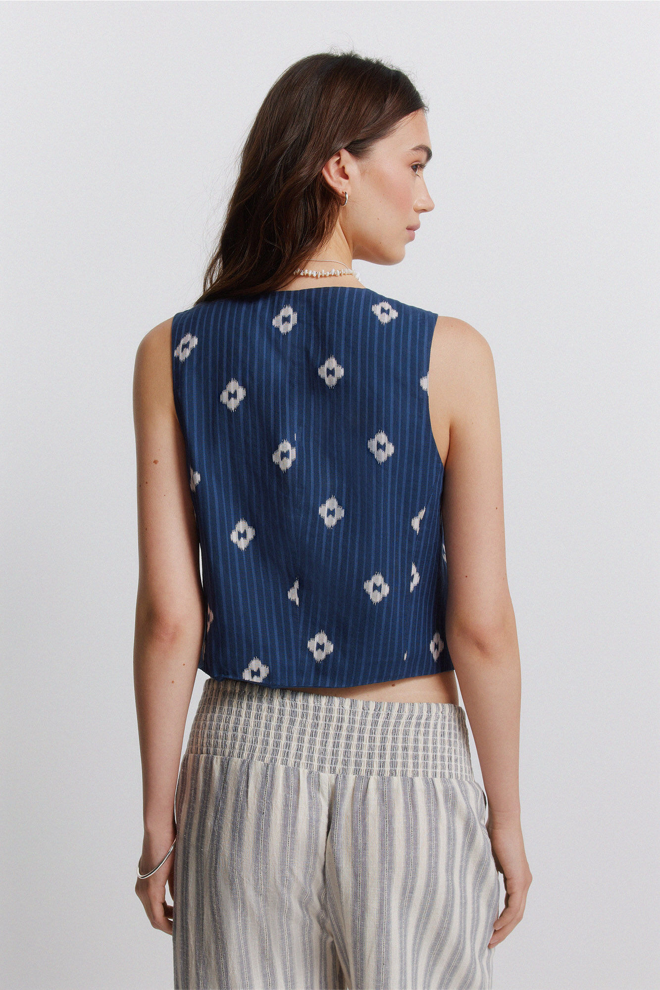 Springfield Chaleco estampado con lazo azul