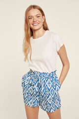 Springfield Short Paper Bag Estampado azul