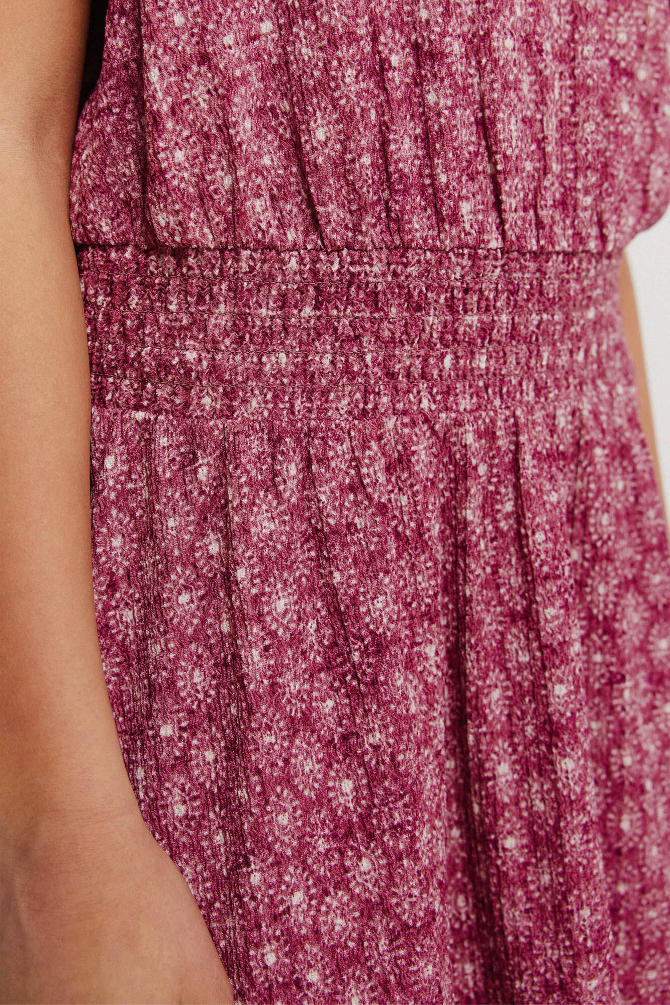 Springfield Kids Vestido manga corta IKAT para ni&ntilde;a morado/lila