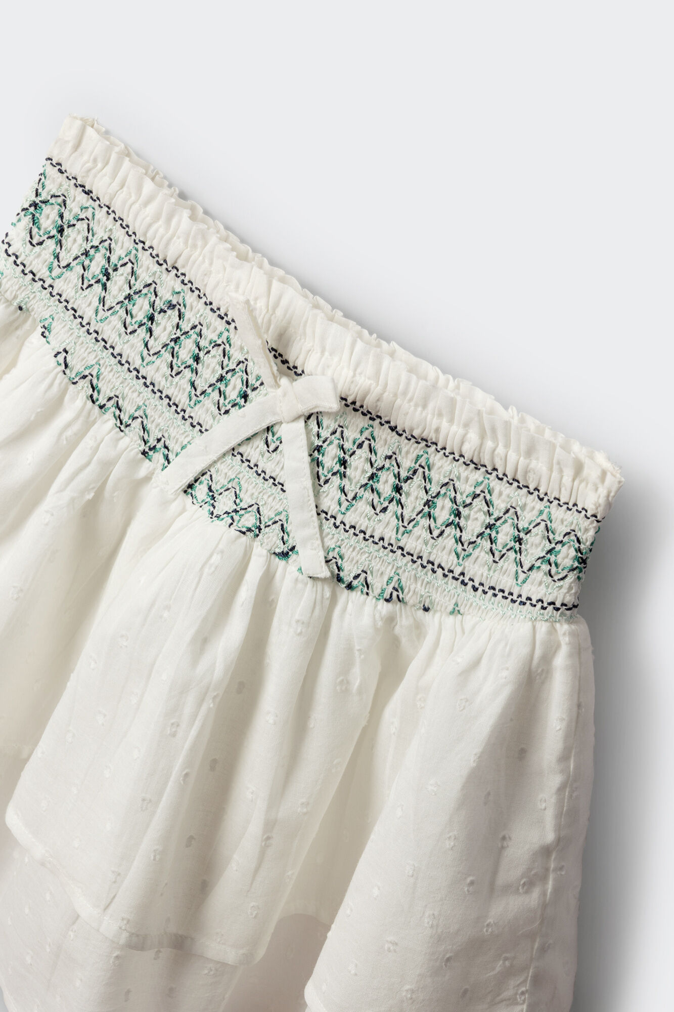 Springfield Kids Falda bordada para ni&ntilde;a marfil