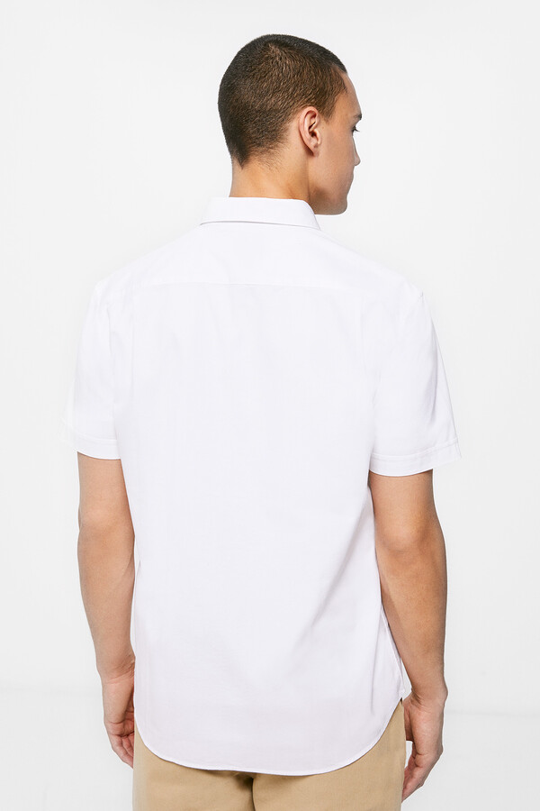 Springfield Camisa pinpoint blanco
