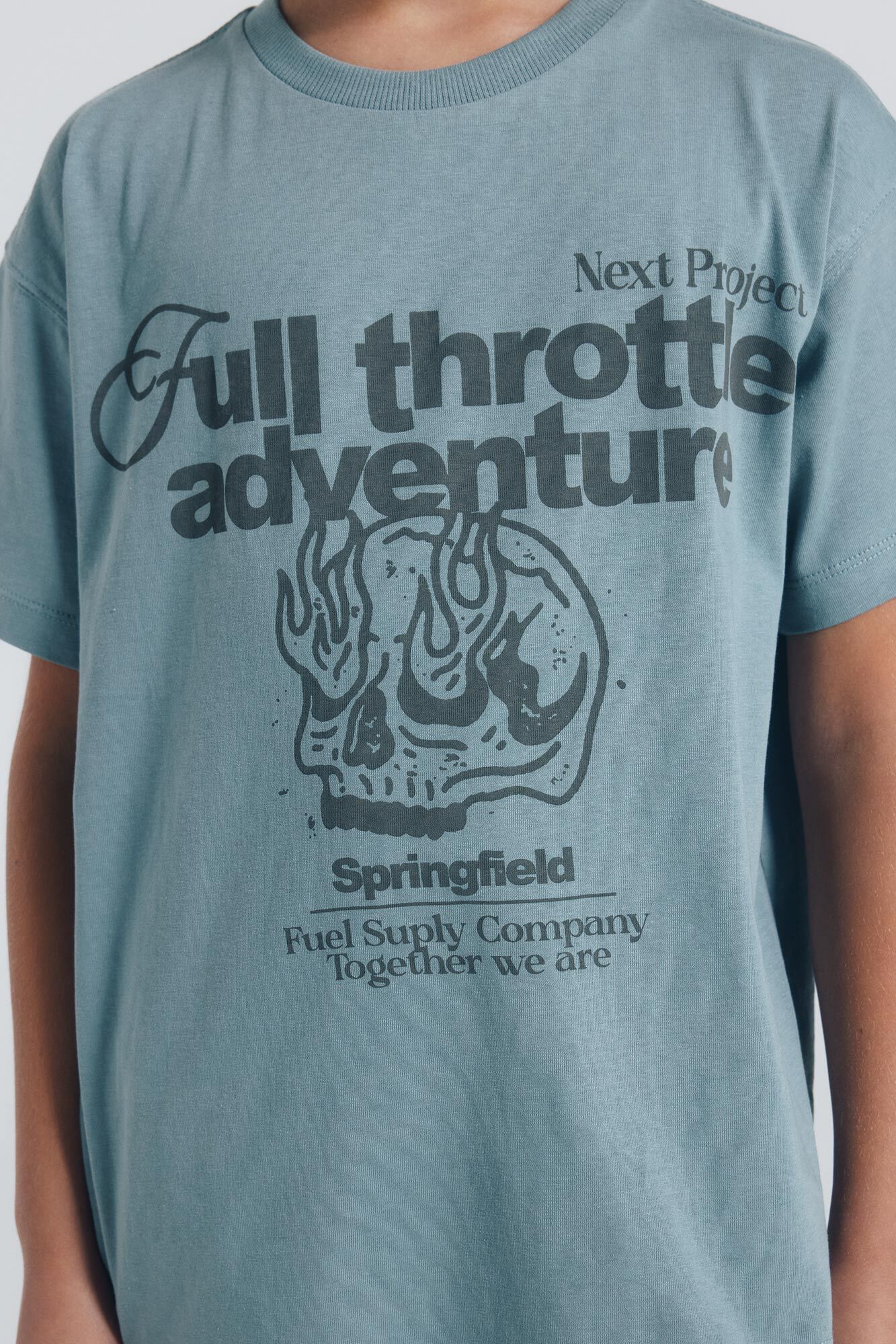 Springfield Kids Camiseta Calavera ni&ntilde;o azul