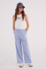 Springfield Pantalón pijamero rayas niña azul