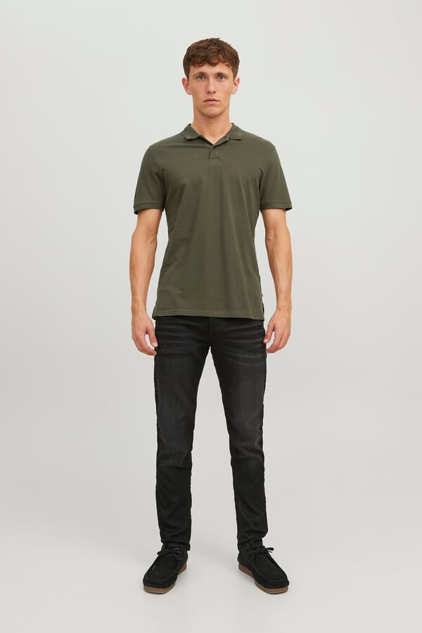 Jack & Jones Polo slim fit liso verde