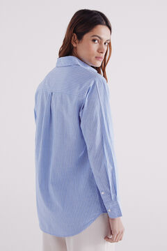 Springfield Camisa oversized algodón azul indigo