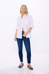 Springfield Jeans slim cropped azul